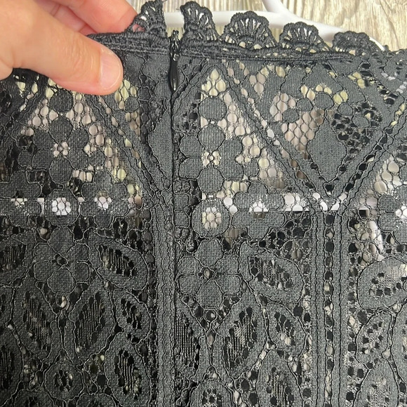 Lulus Appetite for Seduction Black Lace Long Sleeve Dress Size XL - Picture 8 of 10